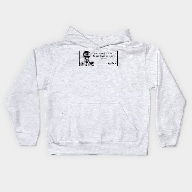 Malcolm X Kids Hoodie by Yethis